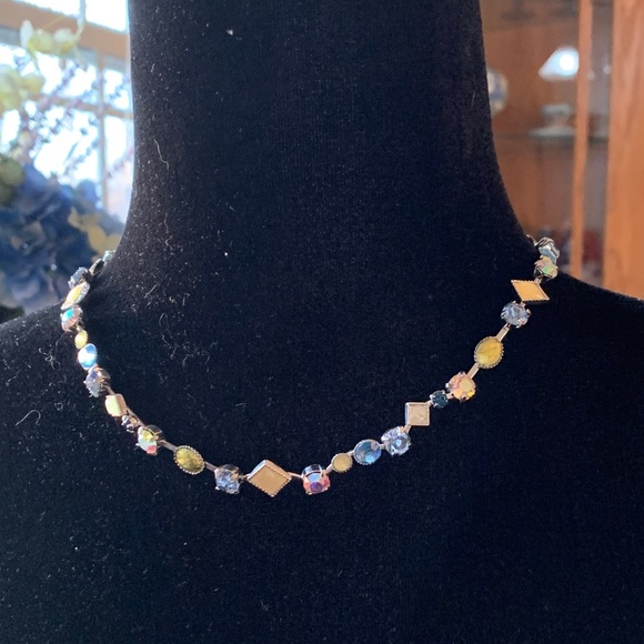 Lia Sophia Jewelry - Lia Sophia blue/chartreuse gem necklace